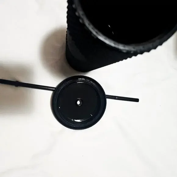 Starbucks New Venti Matte Black Soft Touch Studded Tumbler 24 oz - Picture 8 of 12